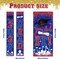 Class of 2026 Graduation Decorations - Red and Blue Congrats Grad Porch Sign & "You Did It" Door Banner Set - High School & College Party Supplies (3-Piece Vinyl Kit)
